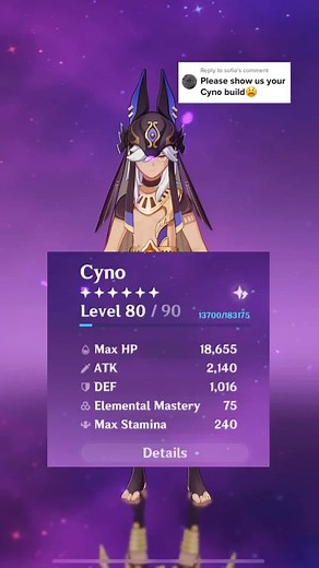 Cyno Genshin Impact Build Guide