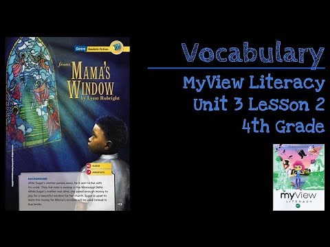 from Mama's Window - Vocabulary - SAVVAS MyView Literacy - Unit 3 Lesson 2 - 4th Grade