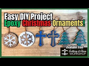 DIY Epoxy Christmas Ornaments - Onefinity CNC - Cutting It Close