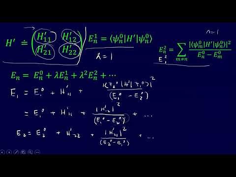 Perturbation Theory Example 1