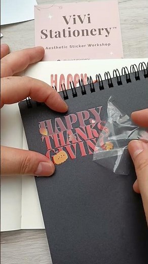 Thanksgiving Sentiments Transfer Stickers 🦃 How To Apply + DIY Ideas