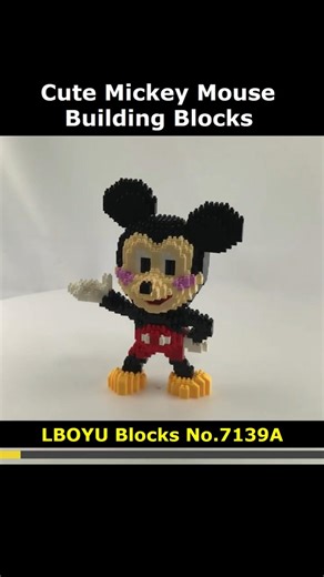 Mickey Mouse No.7139A Blocks #Mickey_Mouse #LBOYU #Mouse #No_7139A #Lego #MiniBlock #NanoBlock