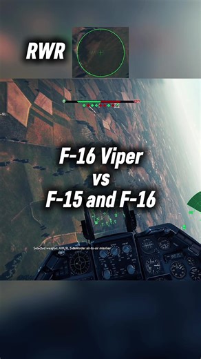 F-16AJ vs F-15A and F-16A. Air Simulator Battles. Been so long since I’ve taken out the Viper so decided to dust off the AJ and see how it went. Well managed an ace right off the bat including this back to back engagement. Here I’m dogfighting an enemy Eagle when an enemy Viper shows up very close on my RWR. Managing to take down the Eagle quickly I immediately turn into the second threat. Evading a missile I pull back hard into the enemy hoping to use my slower speed to get inside his turn. The