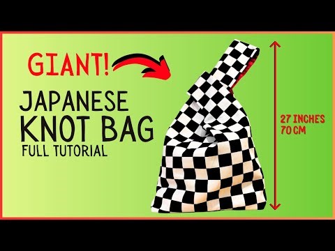 DIY Giant Japanese Knot Bag: The Ultimate All Day Bag Sewing Tutorial | Get The Pattern Sew Along!