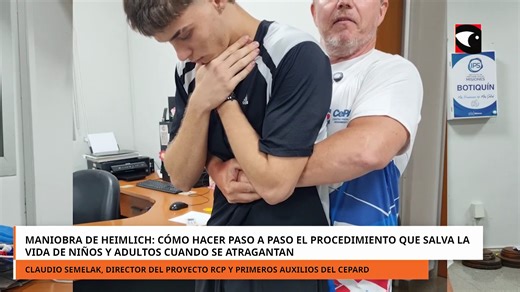 Maniobra de Heimlich paso a paso, el procedimiento que salva la vida de niños y adultos