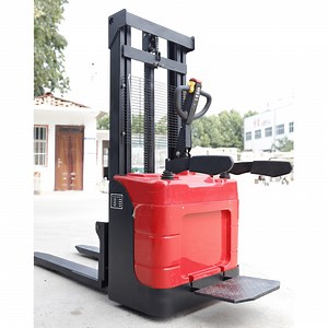 [Hot Item] 3 Ton Hydraulic Manual Stacker Portable Electric Walkie Forklift Pallet Stacker