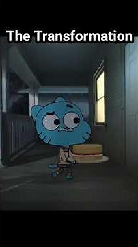 gumball bringing a cake to the fitzgerald household