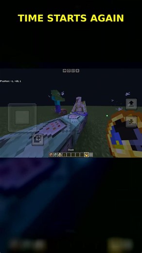 I Made a TIME FREEZE CLOCK in Minecraft Bedrock! #minecraft