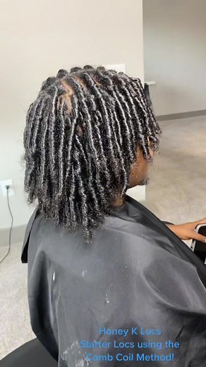 Starter Locs on Long Hair Using Comb Coil Method
