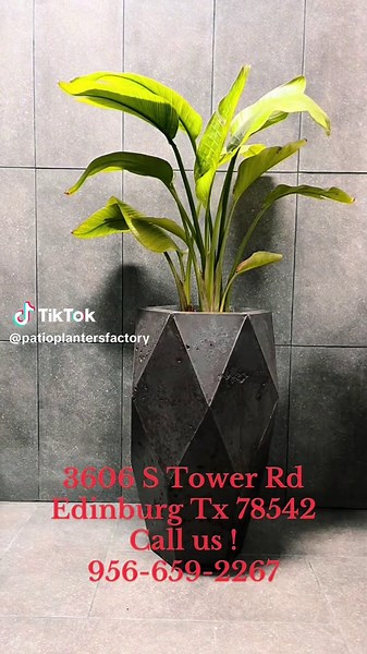 Patio planters factory. Elevate your space with our planters. 3606 S Tower rd edinburg Tx 956-659-2267 #plants #planters #pots #edinburgtx