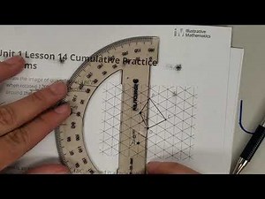 Using Protractor to Rotate Points