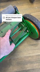 Sharpening A Push Reel Mower