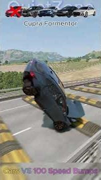 Can These Cars Pass 100 Speed Bumps? 🚗🛑 #9 | BeamNG.drive #beamngdrive #shorts #cars