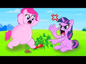 Pinkie Pie transforms into a giant - MY LITTLE PONY | Stop Motion Paper
