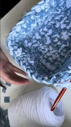 Crafting a Handmade Denim and White Clutch Bag from Start to Finish