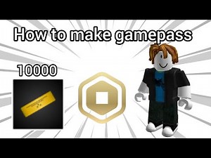 How to make gamepass in roblox (easy method)