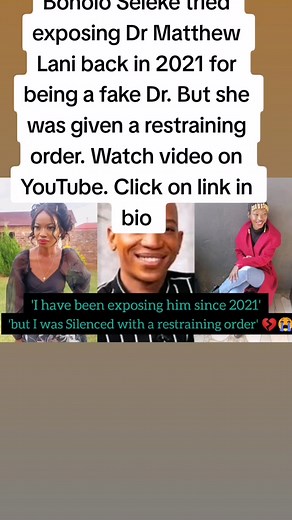 Bonolo Seleke Exposes Fake Dr. Matthew Lani in 2021