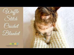 Waffle Stitch Crochet Blanket