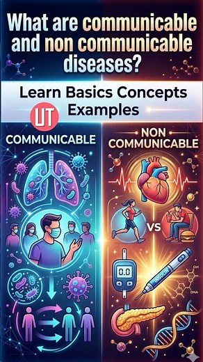 What are communicable and non communicable diseases?#shortvideo #shortsvideo #shorts #biology