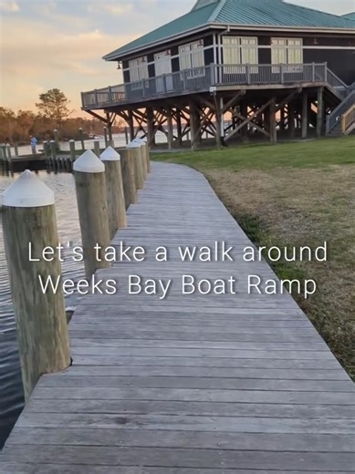 Let's take a Sunset Walk at Weeks Bay Bridge Boat Launch #sunset #sunsetwalk #southernalabama #boatlaunch #fyp