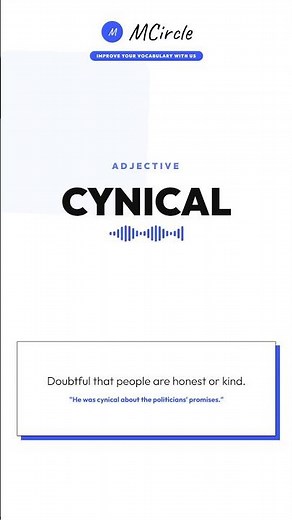Learn English: What is Cynical? | Vocabulary Shorts