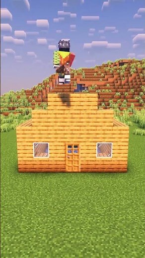 Minecraft How To Upgrade Your House🏠😱 #shorts