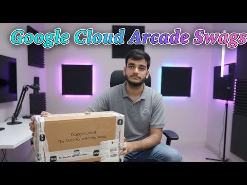 Google Cloud Arcade Swags ☁️ || Detailed unboxing 📦 2025 🎉🎊✨️🎁