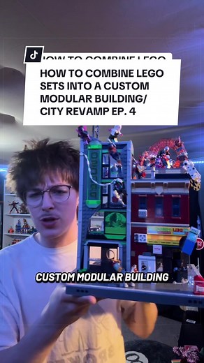 combining 3 lego sets into one modular building!!! also episode 4 of my lego city revamp!! #legocity #legomarvelsuperheroes #legotiktok #legocollector #legostarwars