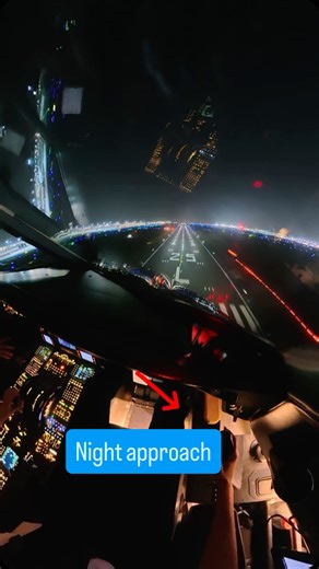 Night arrivals hit different ✨ Final approach into Frankfurt, runway 25L ✈️ City and airports lights glowing✨ Moments like these are why I fly 🫶🏼 ✈️ Ever watched a landing from the flight deck at night? Follow along for more cockpit views & stories from the skies. #NightLanding #FrankfurtAirport #PilotLife #WomenInAviation CockpitView | Pilot.Dunja