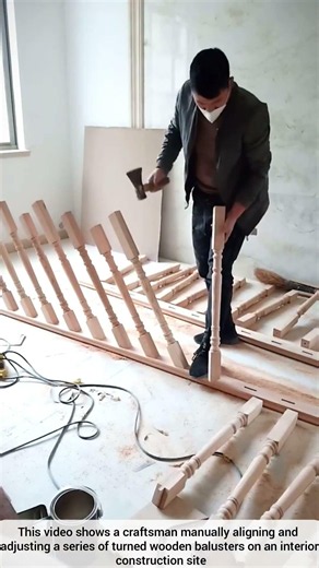 Manual Fitting and Assembly of Wooden Balusters