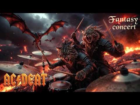 AC/DCAT - Back in Black (Claws Out) | Cat Parody of Back in Black | Fantasy Metal 2026 🔥