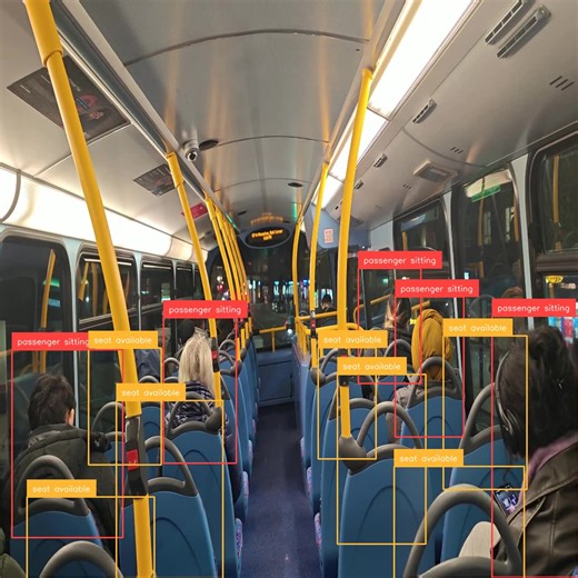 Real-time passenger flow, seat tracking, and safety—all made possible by computer vision technology! Smarter, safer public transport is here. 🎥 See it in action: Watch Now https://www.youtube.com/watch?v=nif7FQgB_14 #SmartTransit #ComputerVision #AIinTransport #RealTimeMonitoring | Pyresearch