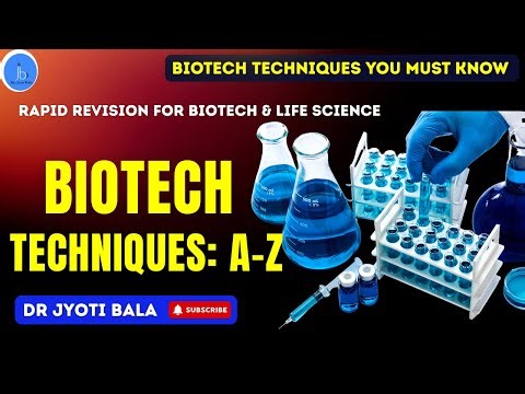 Biotechnology Techniques A–Z | Rapid Revision for Biotech & Life Science Students #biotechnology
