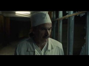CHERNOBYL (HBO 2019) Deranged Soviet Sees Graphite On The Ground After Explosioin