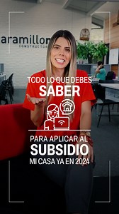 8.6K views · 141 reactions | Todo lo que debes saber sobre el Subsidio Mi Casa Ya en el 2024 ✨  Requisitos claros  ¿Cómo calcular el subsidio que te podrían otorgar?  ¿Cómo y dónde postularse? ¡  Y la ñapa que no puedes perder…. ¡Comparte este video con todos tus amigos que sueñan con tener su propia casa este año!  #MiCasaYa #jaramillomora #ViviendaPropia | Jaramillo Mora | Facebook
