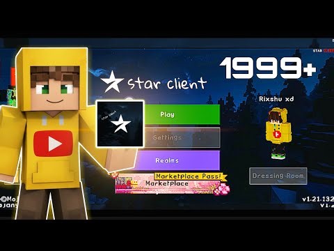 STAR Client V6 💫🔥 The Best FPS BOOST Mod For MCPE 1.21+ (NO LAG + Smooth Gameplay) 1.21.132+