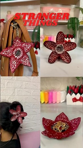 I Made 4 Stranger Things Demogorgon Crafts 😱 #strangerthings #diy #shorts