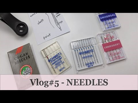 Embroidery Machine Needle Comparison Up Close - magnified needles, sizes, brands, metallics and more