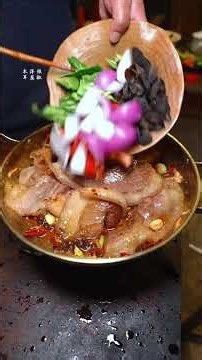 Chinese Village Food | Hui Guo Rou – Twice-Cooked Pork, Simple & Tasty 🇨🇳 #cooking #rurallife