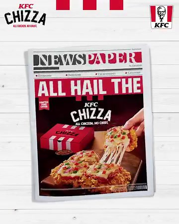 The unique fusion of Fried Chicken and pizza is making headlines again, with everyone's attention on KFC’s Chizza! Get the best of both worlds with the All Chicken No Crust, 𝐊𝐅𝐂 𝐂𝐡𝐢𝐳𝐳𝐚, available only at 𝐓𝐤 𝟑𝟗𝟗! তাহলে এবার সব confusion ভুলে হোক Chizza, হোক KFC! 🍗🍕😋🍴 #KFCBD #AllChickenNoCrust #Chizza #হোকKFC Online Order: https://kfcbd.com/menu/chizza Order Via App: https://play.google.com/store/apps/details?id=com.aamra.kfc.bd.kfc_bd *T&C Apply | KFC Bangladesh