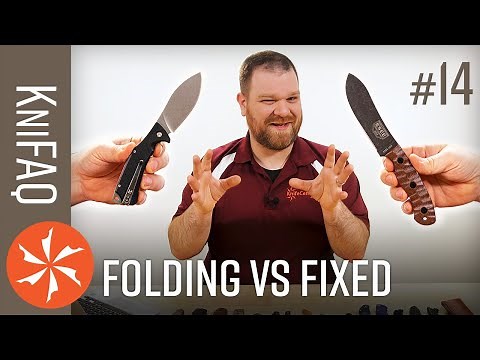 KnifeCenter FAQ #14: Folding Vs Fixed Blades? How To Sharpen Recurves, Best Knives for Arthritis