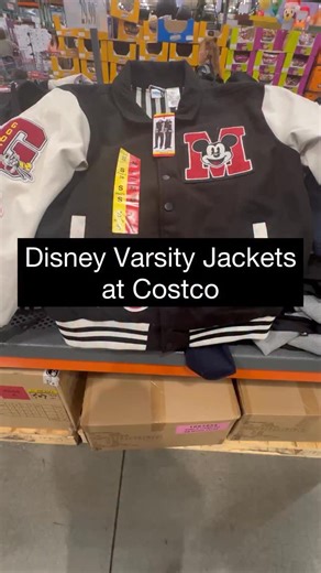 New at Costco! Limited Time Only & they are selling so fast 😱✨ ✅Disney Adult Unisex Varsity Jacket (Item 1928544) I’ve noticed other Costco locations also carry it in red 🤗 📍City of Industry, CA #costco #costcofinds #costcodeals #reels #disney #disneyjacket #varsityjacket #varsity #jackets | Costcothisweek