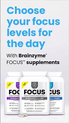 Brainzyme® FOCUS™ Supplements - Choose your focus levels for the day