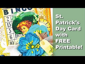 Vintage St. Patrick's Day Card Tutorial with Free Printable