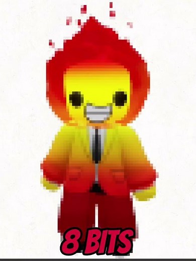 64 bits 32 bits 16 bits 8 bits 4 bits 2 bits 1 bit meme #animationmeme #robloxanimation #shorts