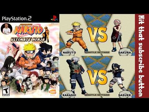 Naruto: Ultimate Ninja – PlayStation 2 (PS2) Gameplay | Anime Fighting Game