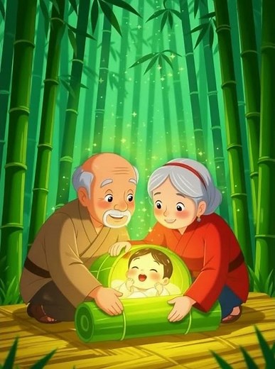 Heartwarming Japanese Tale: The Bamboo Princess Kaguya! 🌸👧 #japanesefolklore