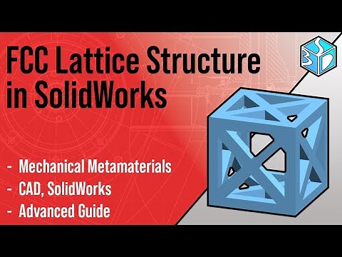 Tiny Mighty #052 — FCC Lattice Unit Cell Design in SolidWorks (Beginner CAD)