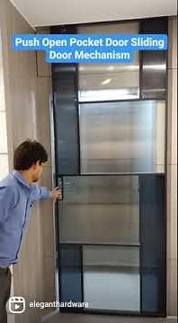 Push Open Pocket Sliding Door Mechanism