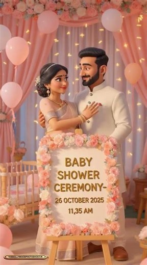 Welcome Baby Invitation Video -Save The Date